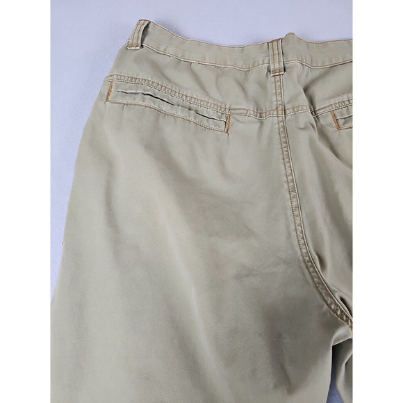 KAVU Pants Men's Size 36x29 Olive 100% Cotton Pockets Flat Front Straight Leg‎ - Picture 9 of 12